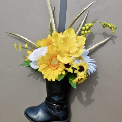 Floral Cowboy Boot Décor