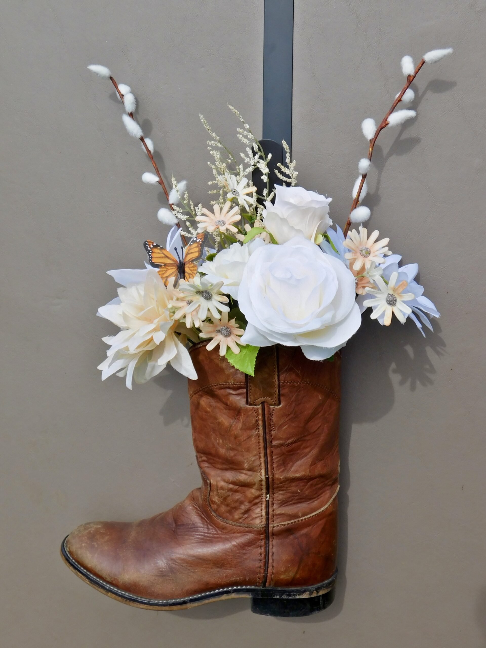 Floral Cowboy Boot Décor