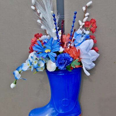 Floral Rainboot Door Décor