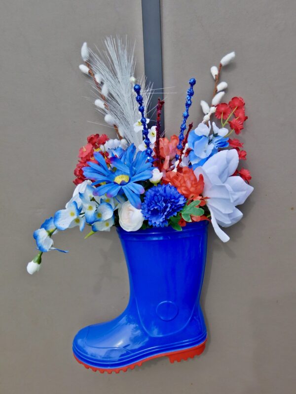 Floral Rainboot Door Décor