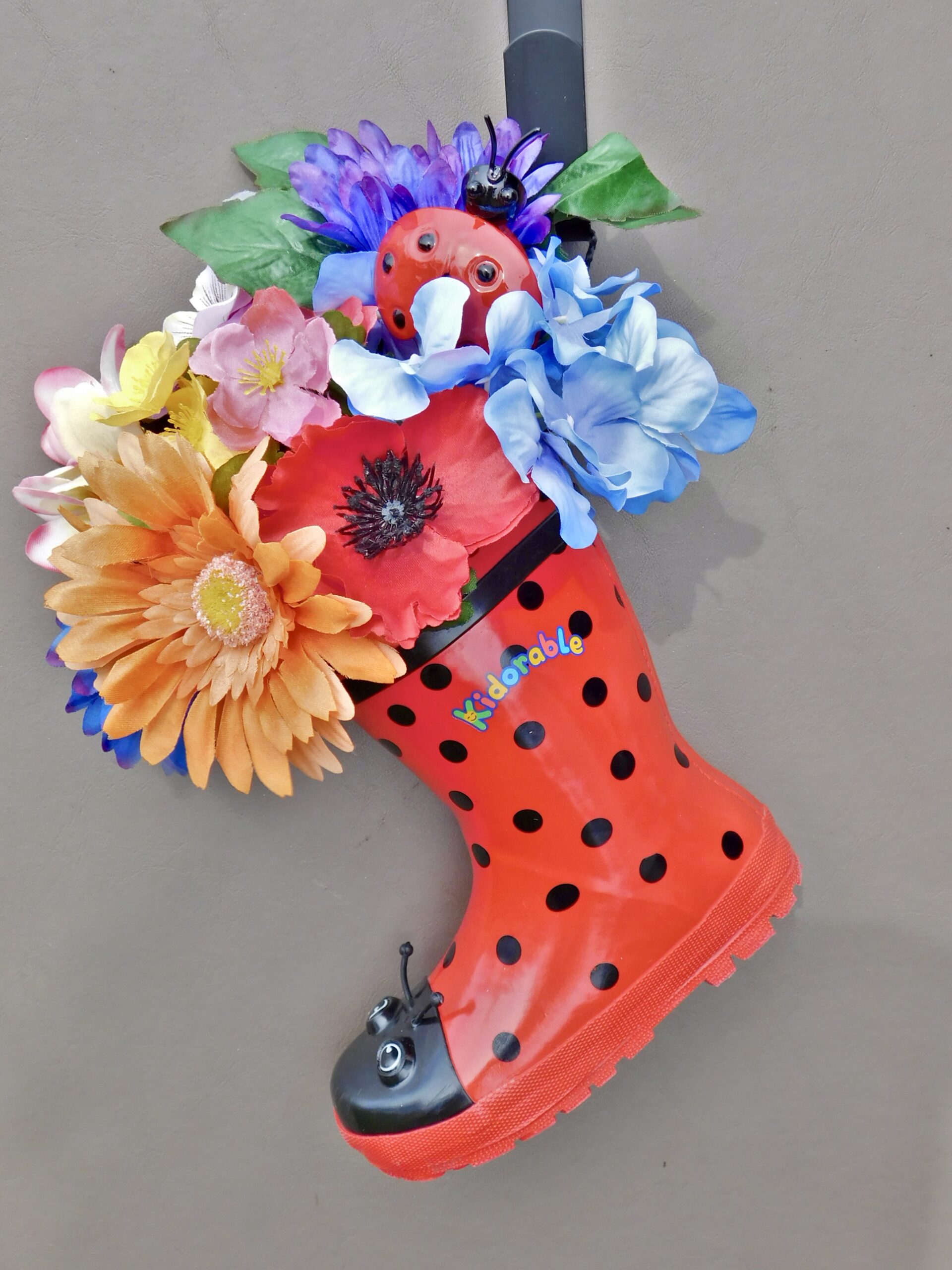 Floral Rainboot Door Décor