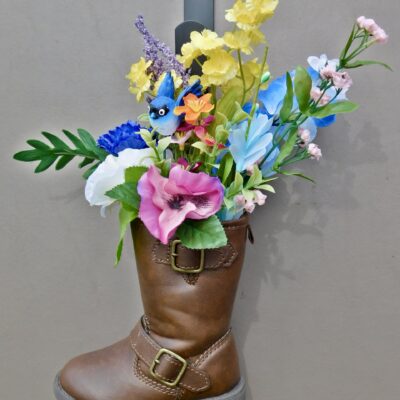 Floral Cowboy Boot Décor