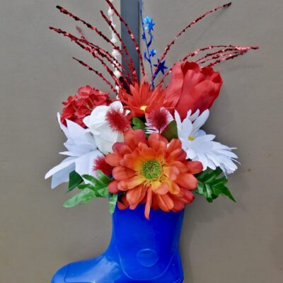 Floral Rainboot Door Décor 4