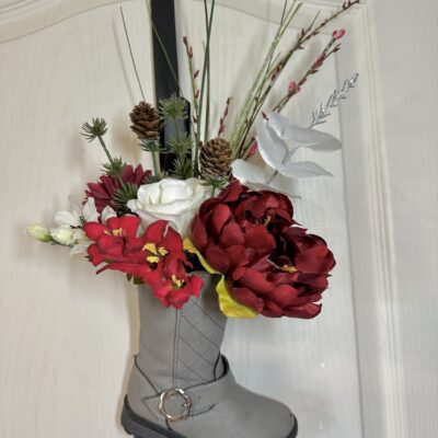 Floral Cowboy Boot Décor