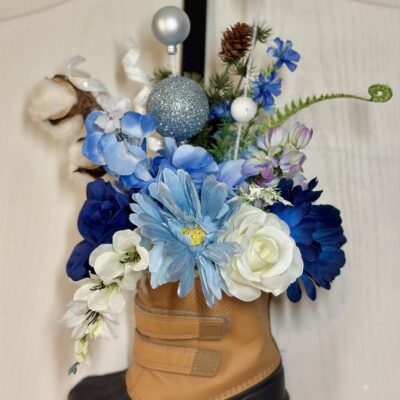 Floral Cowboy Boot Décor