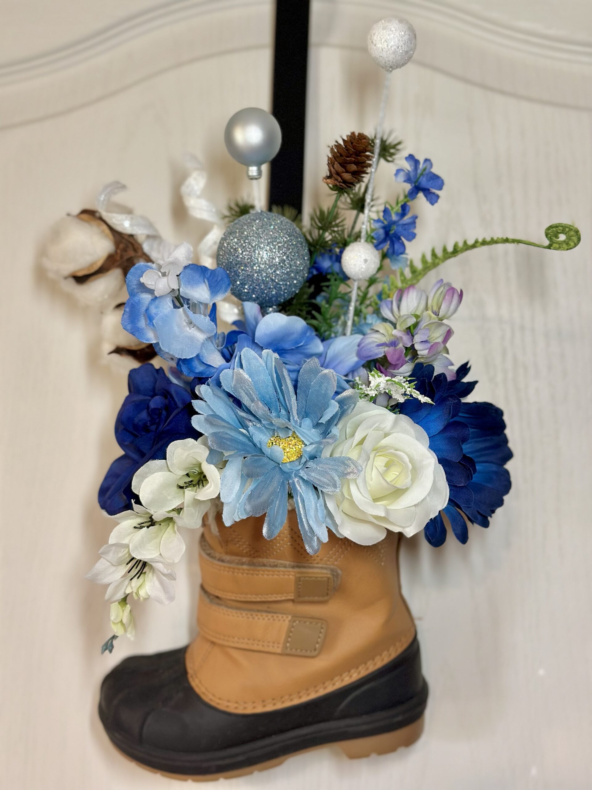 Floral Cowboy Boot Décor