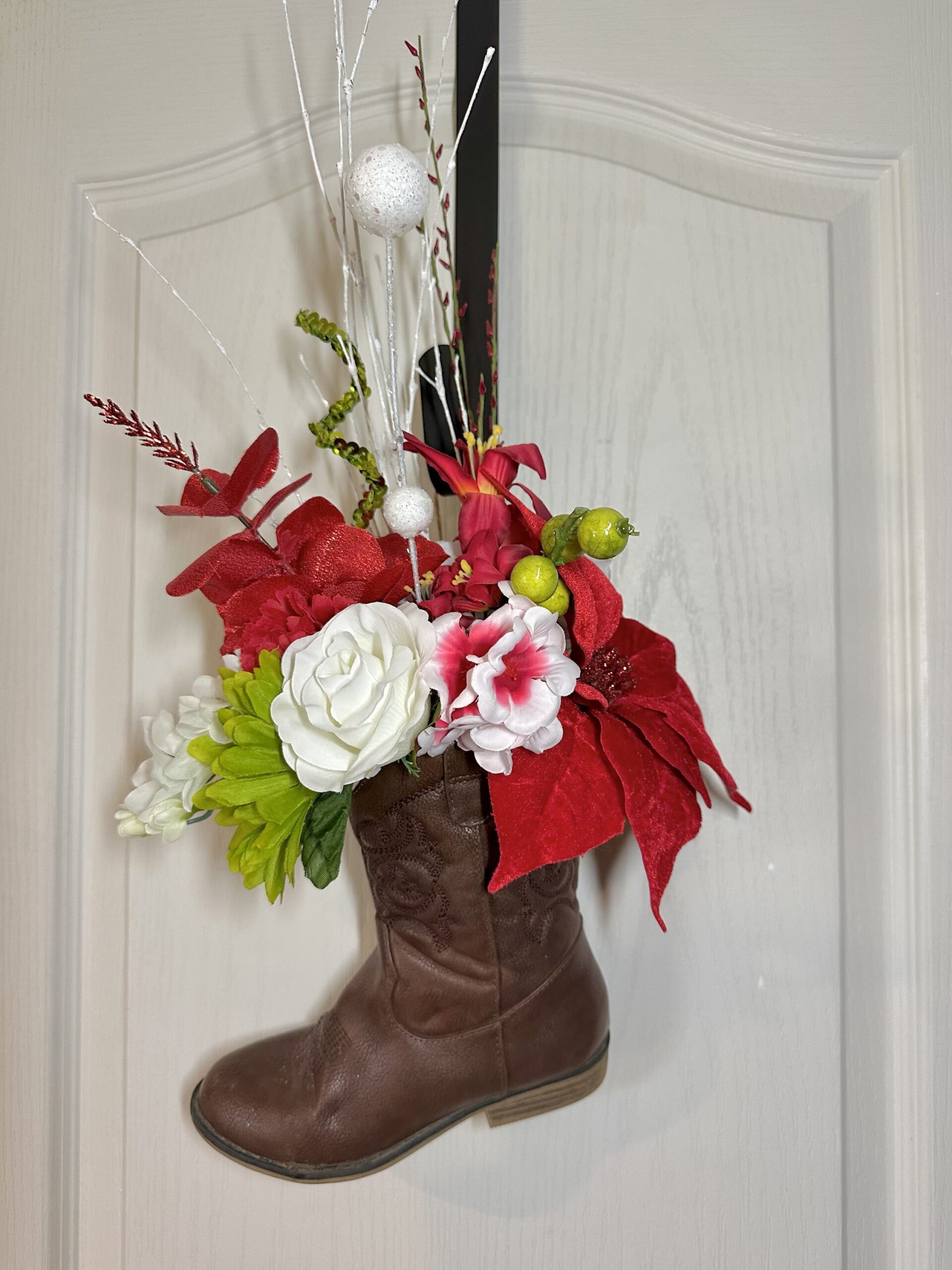 Floral Cowboy Boot Décor