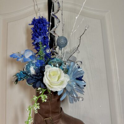 Floral Cowboy Boot Décor