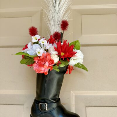 Floral Cowboy Boot Décor